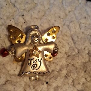 Gold and Silver Angel Pendant